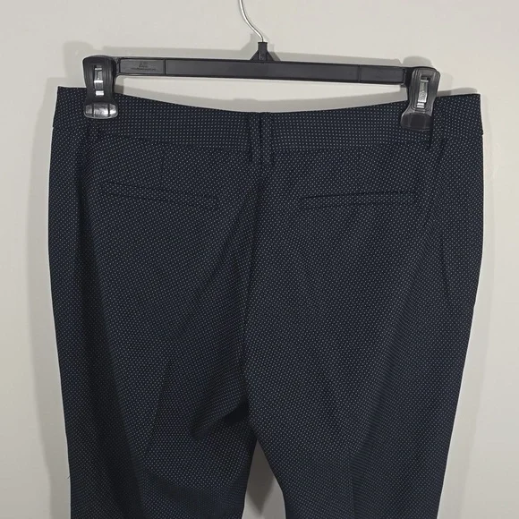 {New York & Co.} Womens Black Polka Dot Mid Rise Dress Pants - Size 10 - Picture 7 of 13